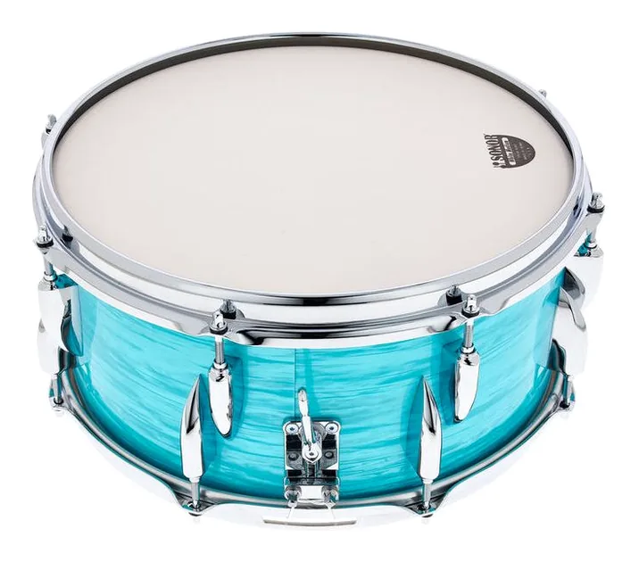 Sonor 14"x6,5" Vintage Snare C. Blue, vista di tre quarti, photo 3