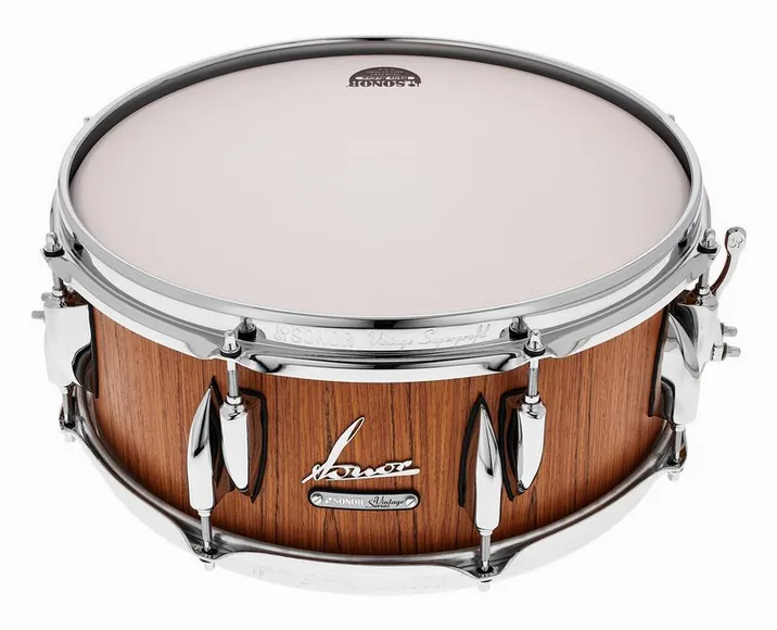 Sonor 14"x5,75" Vintage Snare Teak, su sfondo neutro