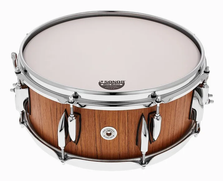 Sonor 14"x5,75" Vintage Snare Teak, vista di tre quarti, photo 3