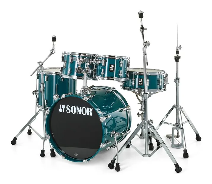 Sonor AQ1 Studio Set Caribbean Blue, dettaglio frontale