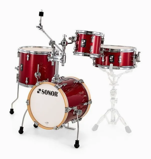 Sonor AQX Micro Set RMS, di fronte su sfondo neutro