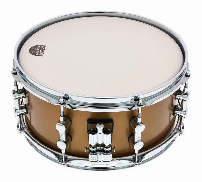 Sonor SQ1 13"x6" Snare Satin Gold, vista dall'alto, photo 2