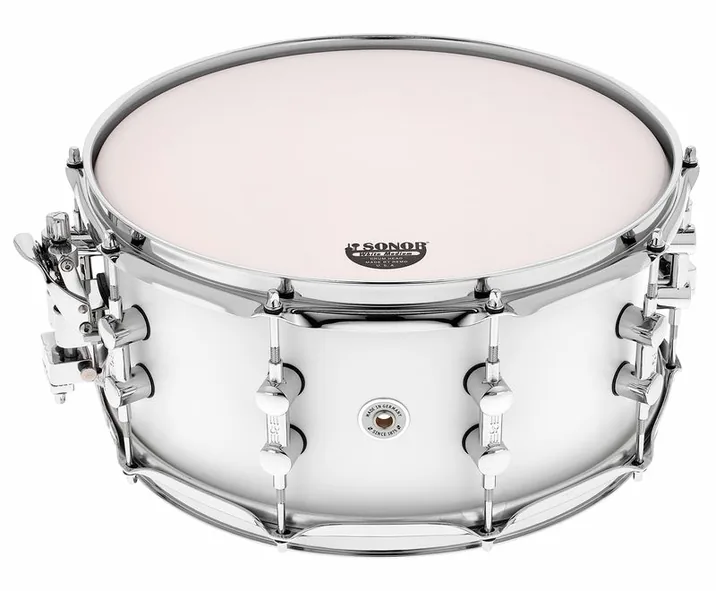 Sonor SQ1 14"x6,5" Snare SP White, dettaglio ravvicinato, photo 4