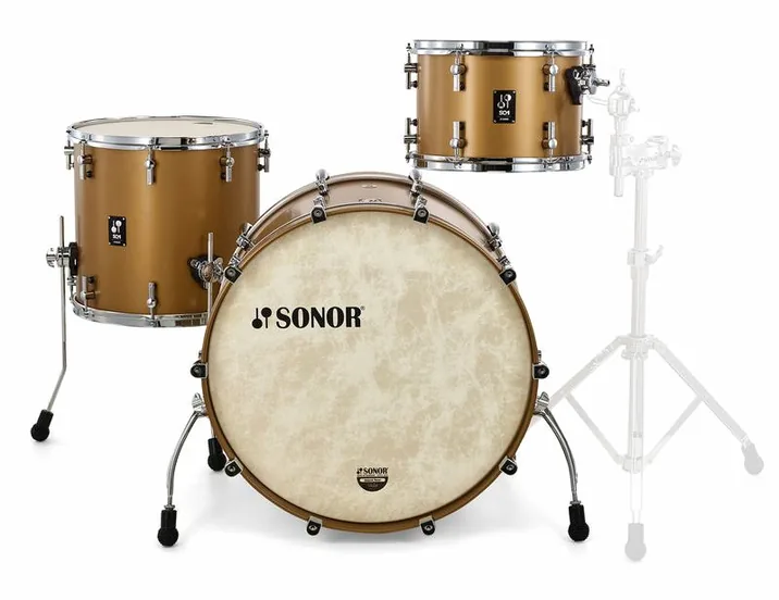 Sonor SQ1 Rock GT Satin Gold Metal., vista dall'alto, photo 2
