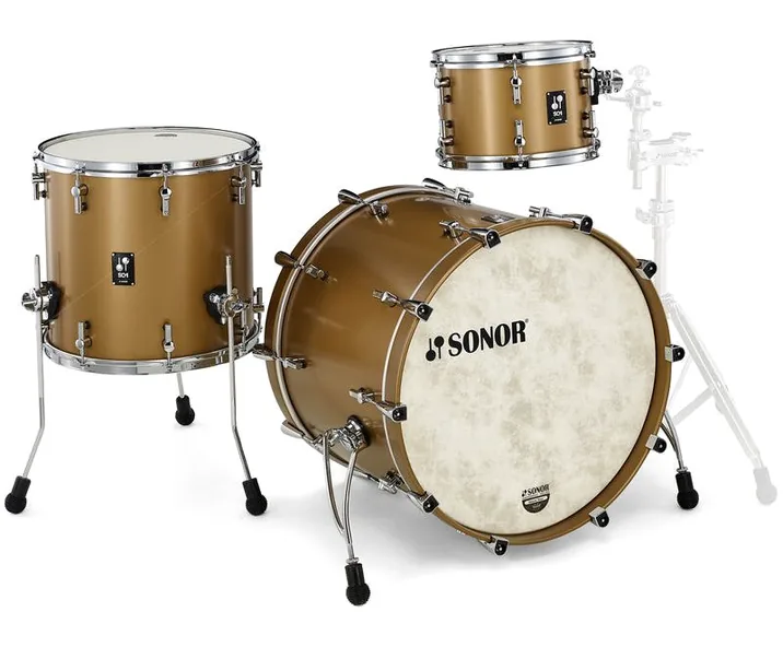 Sonor SQ1 Studio GT Satin Gold Metal, vista di lato, photo 3