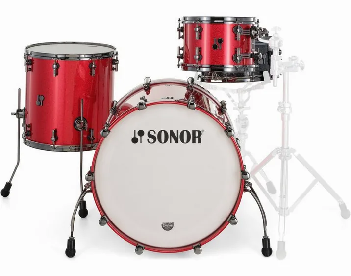 Sonor SQ2 Birch Red Sparkle, su sfondo neutro, photo 2