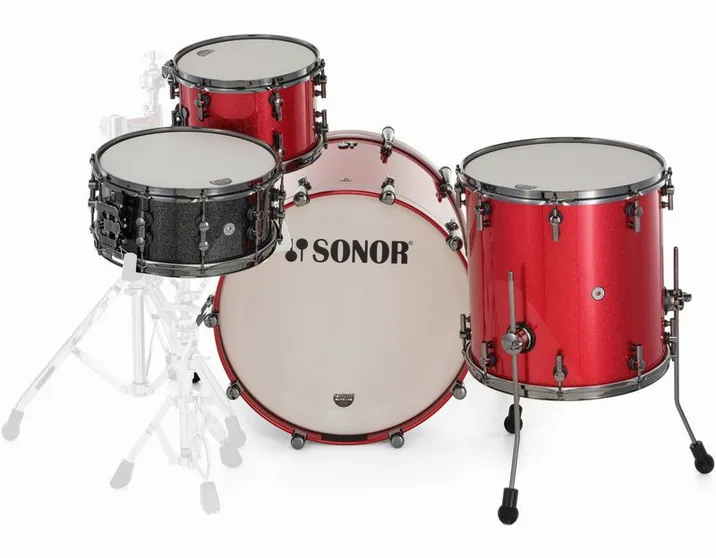 Sonor SQ2 Birch Red Sparkle, vista frontale, photo 4