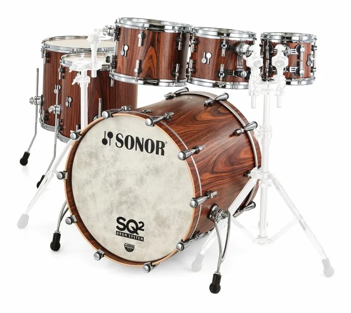 Sonor SQ2 Rock Palisander Replica, di fronte su sfondo neutro