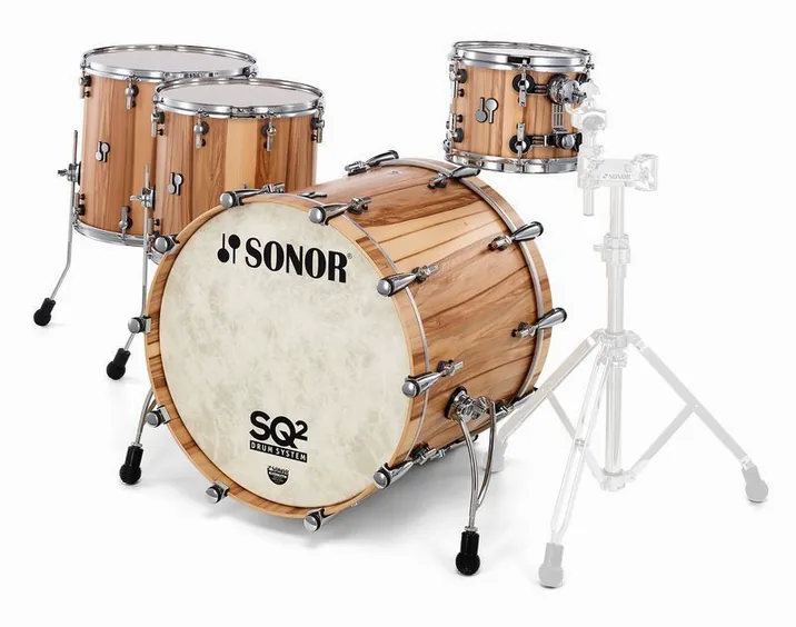 Sonor SQ2 Set Beech American Walnut, dettaglio frontale