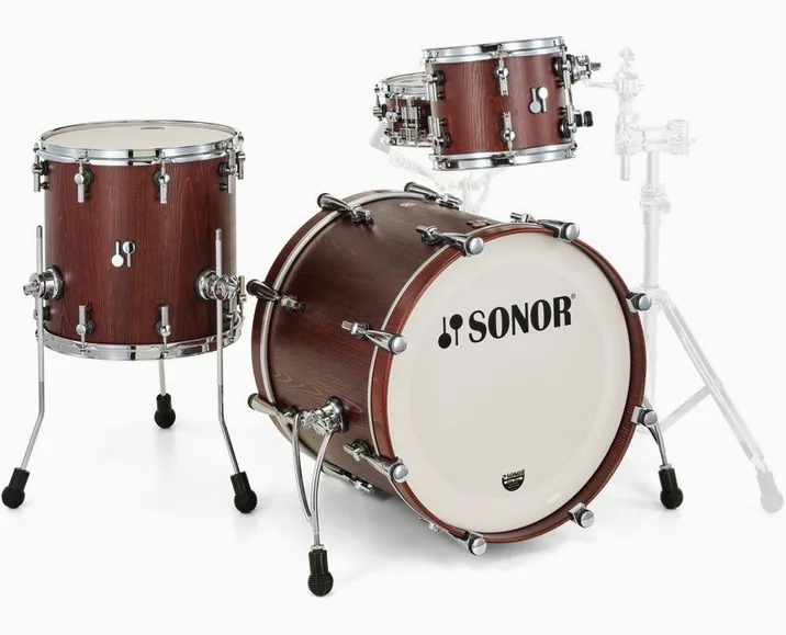 Sonor SQ2 Set Maple 1up1down Walnut, dettaglio ravvicinato, photo 3