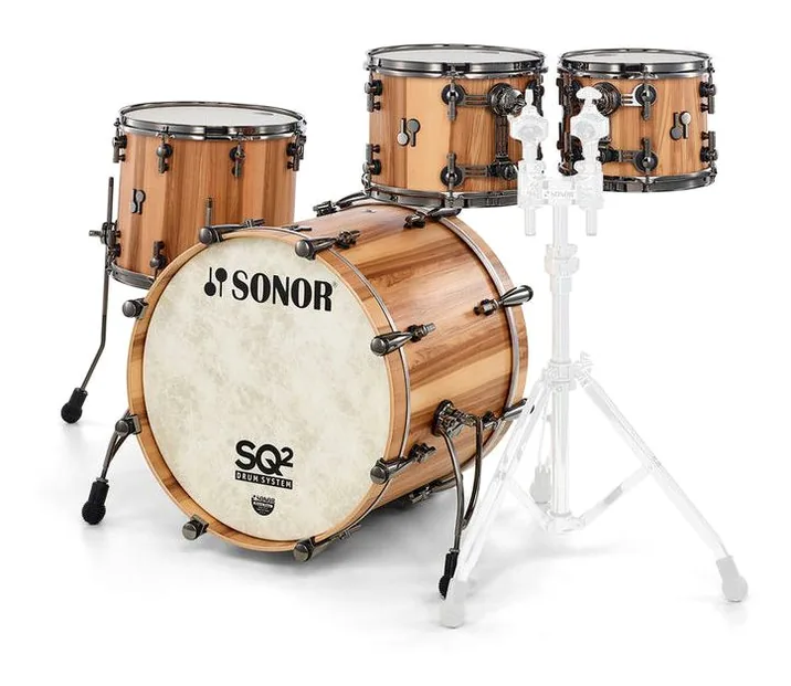 Sonor SQ2 Set Maple Studio AW, di fronte su sfondo neutro