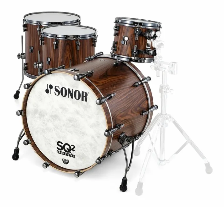 Sonor SQ2 Shell Set Beech Vintage, di fronte su sfondo neutro