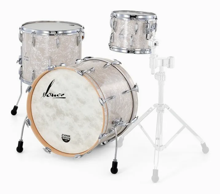 Sonor Vintage Benny Greb Shell Set, di fronte su sfondo neutro