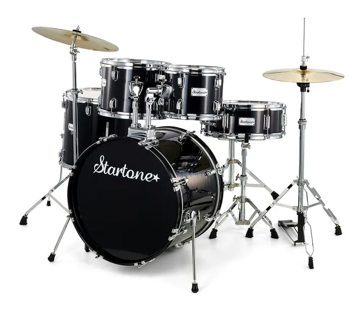 Startone Star Drum Set Studio -BK, vista frontale