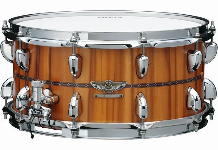 Tama 14"x6.5" Star Reserve Sn. SNT, di fronte su sfondo neutro
