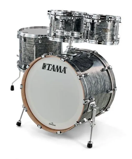 Tama Starcl. Walnut/Birch 4pcs -CCO, di fronte su sfondo neutro