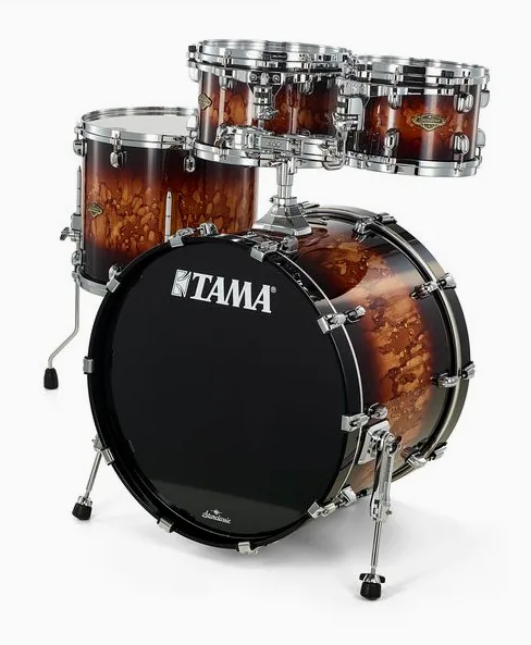 Tama Starcl. Walnut/Birch 4pcs -MBR, su sfondo neutro