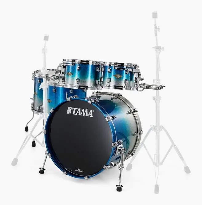 Tama Starcl. Walnut/Birch 5pcs -MBI, di fronte su sfondo neutro