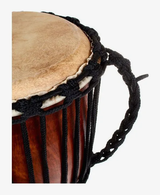 Terre Djembe Carved Dragon 40cm, vista frontale, photo 3