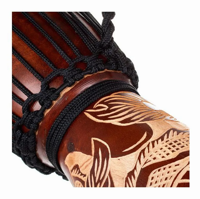 Terre Djembe Carved Dragon 40cm, vista di lato, photo 4