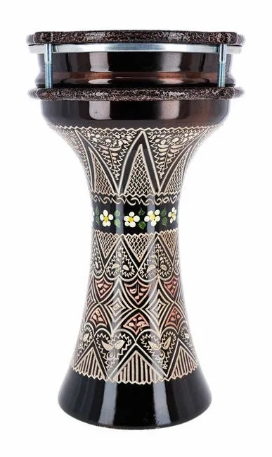 Thomann 6" Engraved Copper Darabuka, vista di lato, photo 2