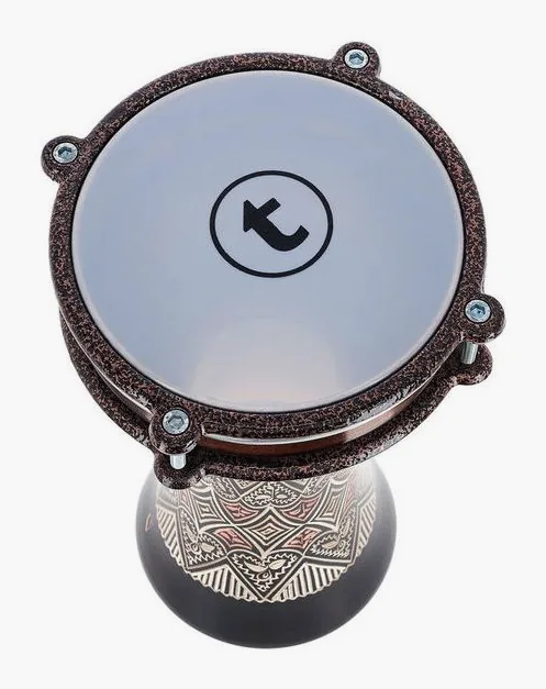 Thomann 6" Engraved Copper Darabuka, vista dall'alto, photo 3