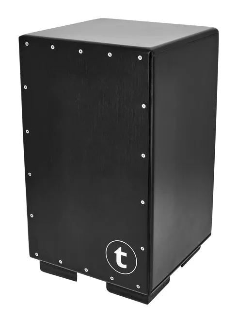 Thomann Cajon Adjustable Snare Onyx, su sfondo neutro