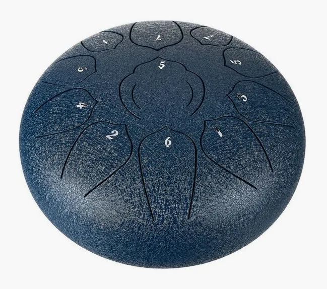 Thomann Tongue Drum 10" navy blue, vista frontale