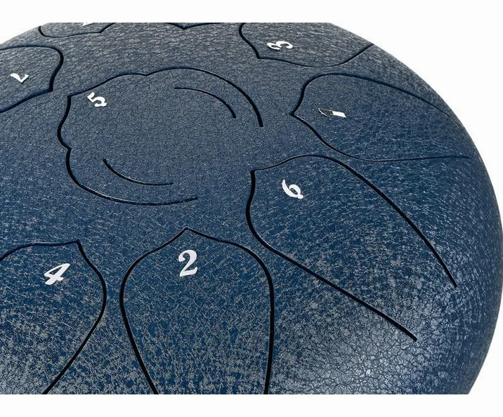 Thomann Tongue Drum 10" navy blue, vista di tre quarti, photo 3