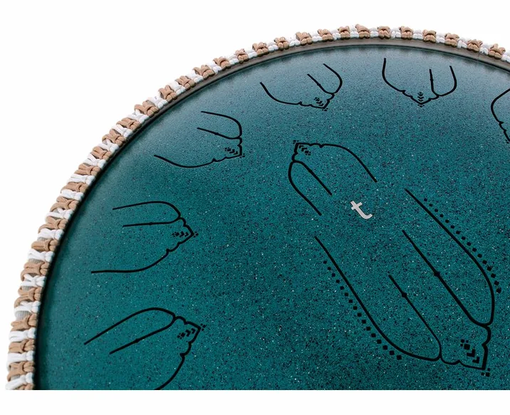 Thomann Tongue Drum 14" EQ D-Kurd 432, vista di tre quarti, photo 4