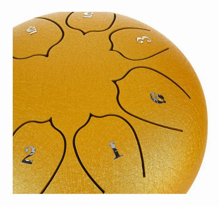 Thomann Tongue Drum 6" gold, vista di tre quarti, photo 3