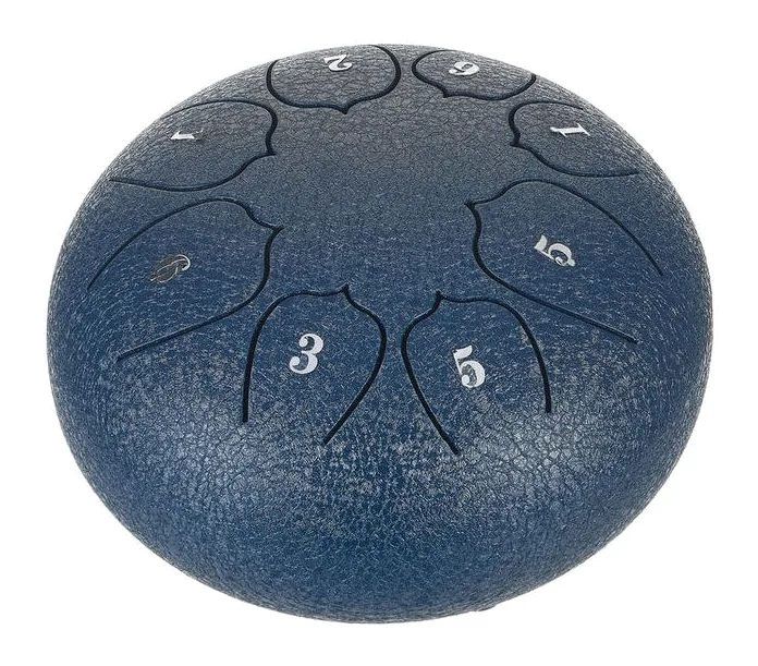 Thomann Tongue Drum 6" navy blue, su sfondo neutro