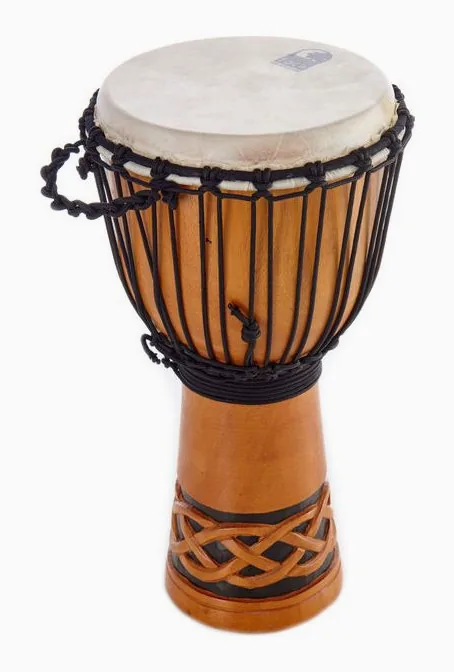 Toca 10" Origins Wood Djembe CK, di fronte su sfondo neutro