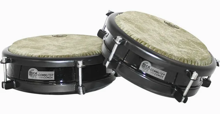 Toca 11" & 12" Commuter Conga Set, di fronte su sfondo neutro