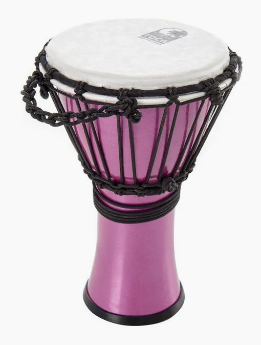 Toca 7" Color Sound Djembe Violet, di fronte su sfondo neutro
