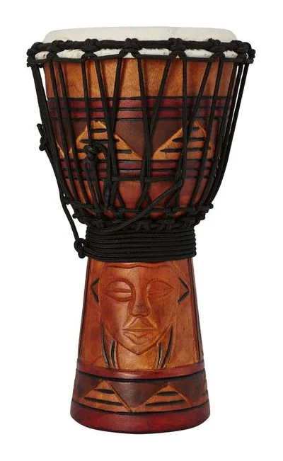 Toca 8" Origins Wood Djembe AM, di fronte su sfondo neutro
