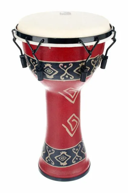 Toca SFDMX-10RP 10"Freestyle Djembe, di fronte su sfondo neutro