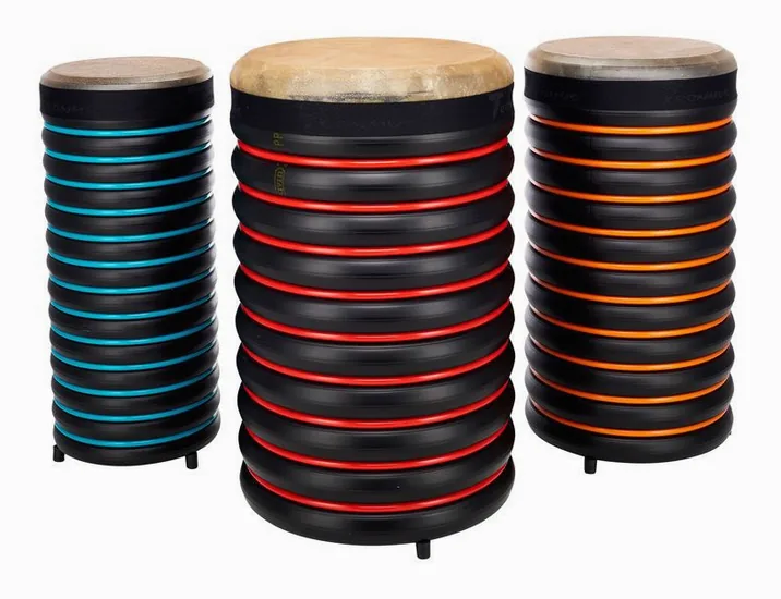 Trommus E2t Percussion Drum Set, su sfondo neutro, photo 2