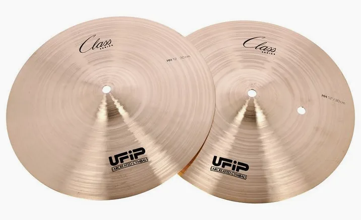 Ufip 12" Class Series Hi-Hat Medium, su sfondo neutro, photo 3