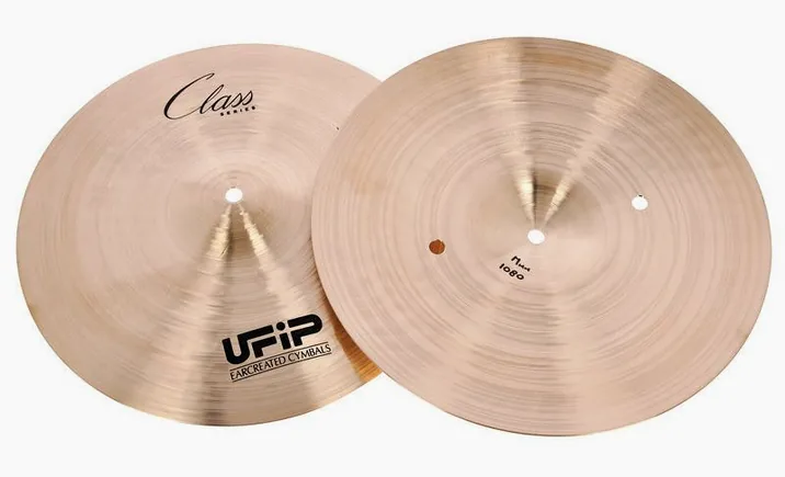 Ufip 13" Class Series Hi-Hat Medium, su sfondo neutro, photo 3