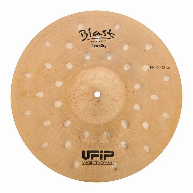 Ufip 15" Blast Extra Dry Hi-Hat, vista frontale, photo 4