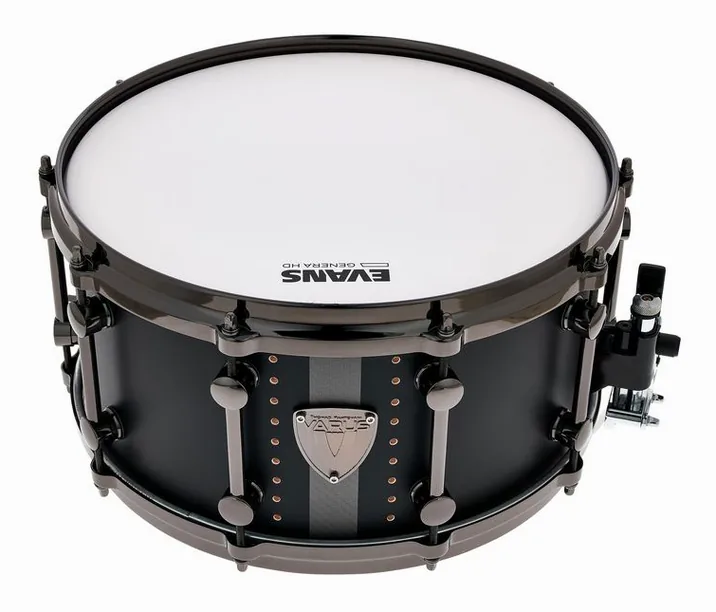 Varus 14"x07" Morpheus Snare Black, su sfondo neutro