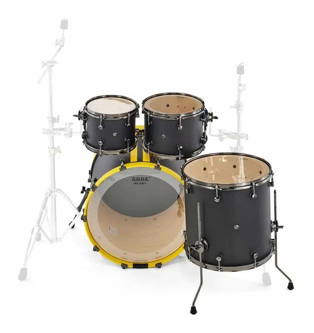 Varus Deluxe Maple Set Matte Black, su sfondo neutro, photo 4