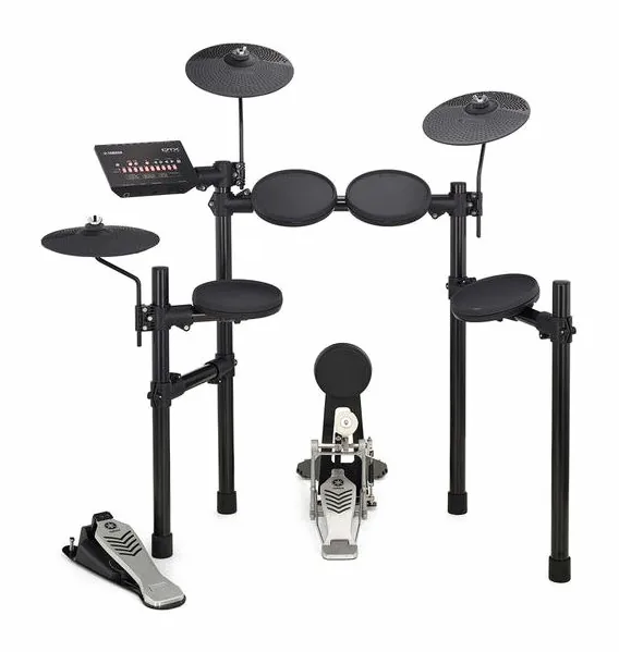 Yamaha DTX432K E-Drum Set, di fronte su sfondo neutro
