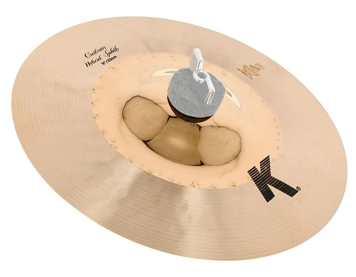 Zildjian 09" K-Custom Hybrid Splash, di fronte su sfondo neutro