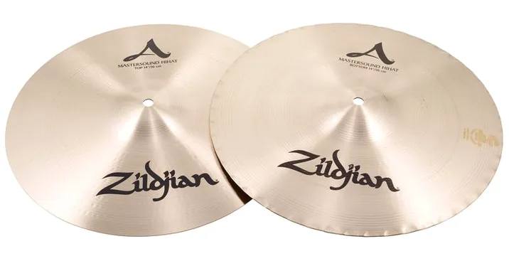 Zildjian 14" A-Series Mastersound HiHat, su sfondo neutro