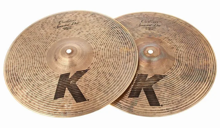 Zildjian 14" K Custom Special Dry Hats, vista di lato, photo 2