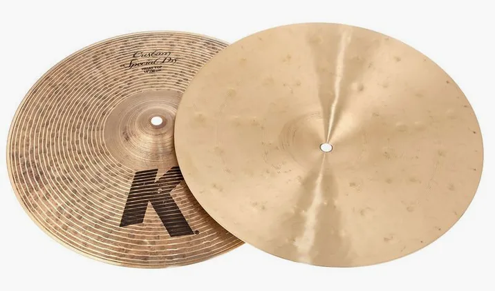 Zildjian 14" K Custom Special Dry Hats, su sfondo neutro, photo 3