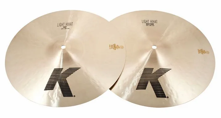 Zildjian 14" K-Series Light Hi-Hat, su sfondo neutro