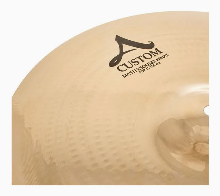 Zildjian 15" A-Custom Mastersound Hi-Ha, vista di lato, photo 4